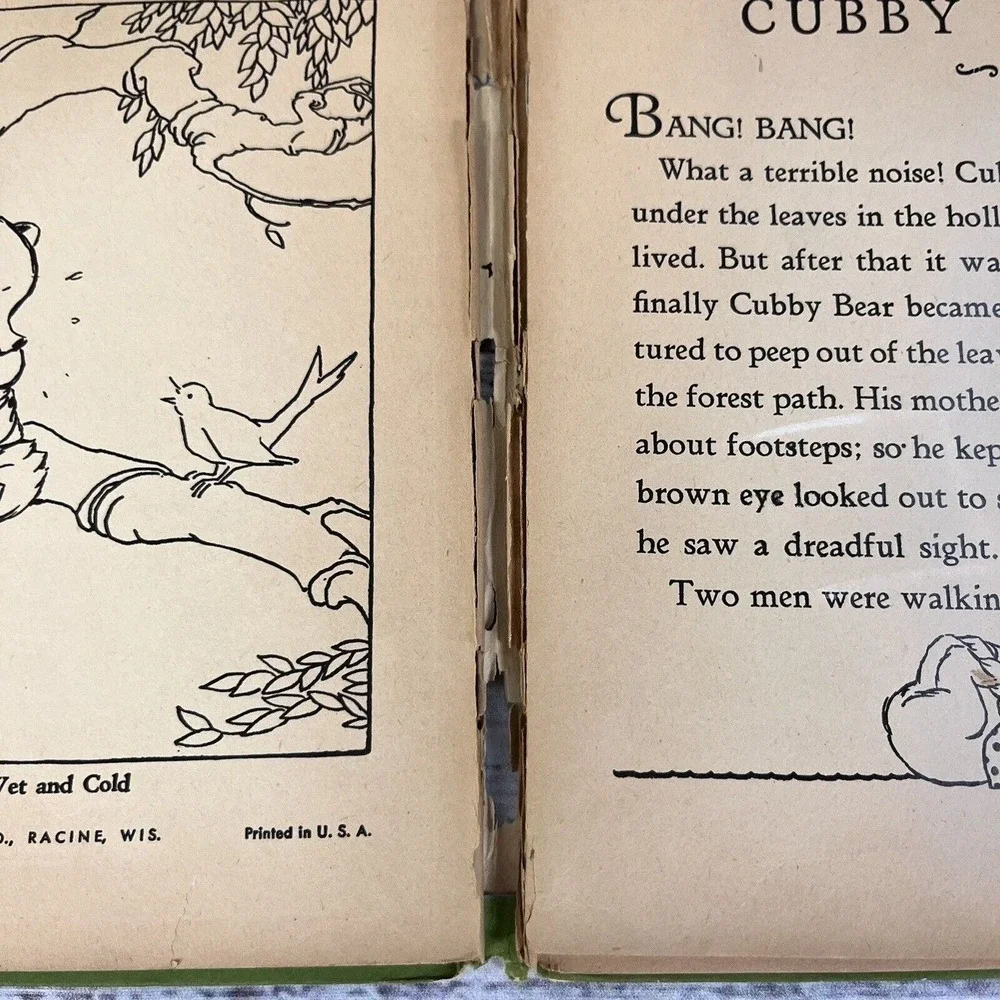 Vintage Cubby Bear Children's Book A Stand Out Whitman Publishing